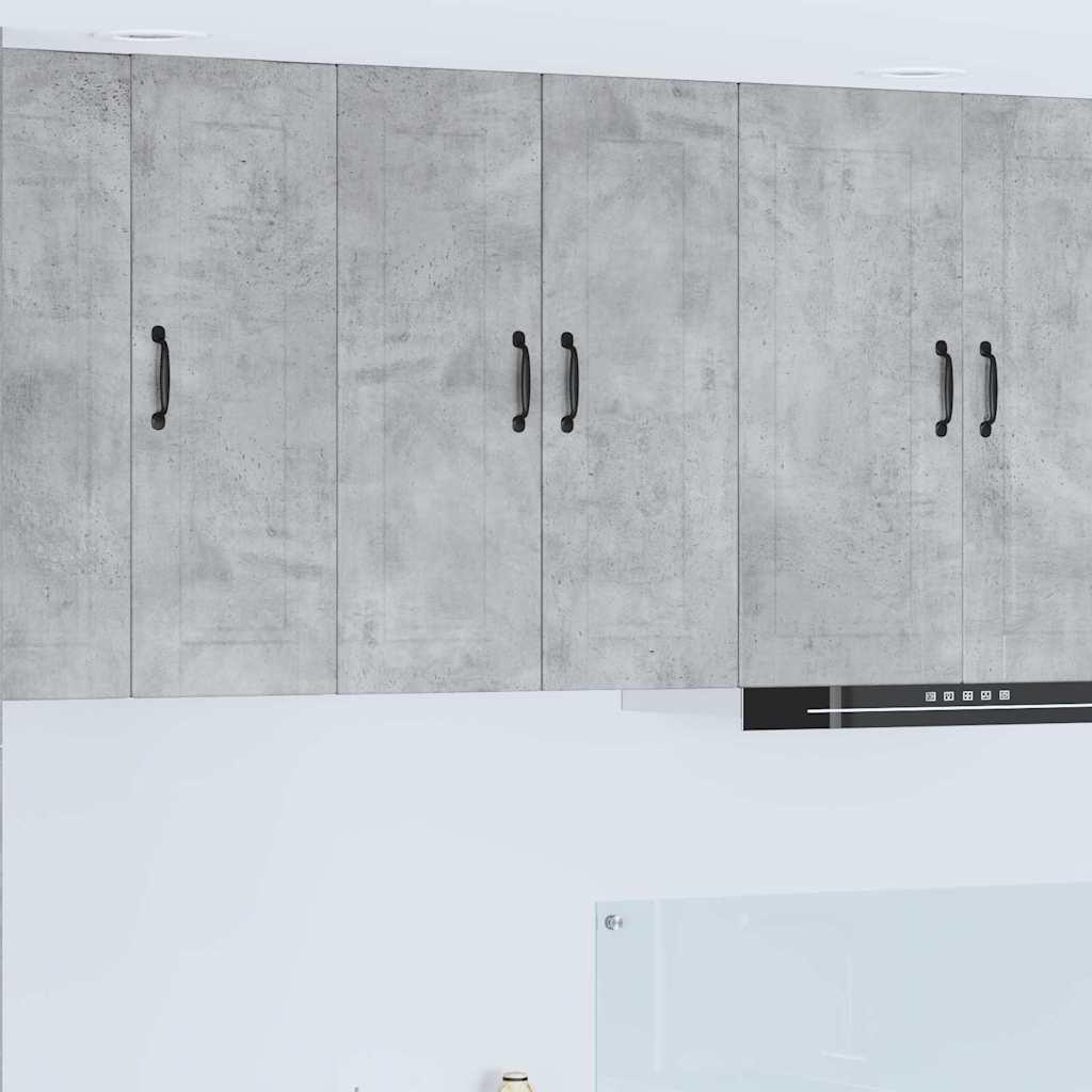Vægskab til køkken Beton Grå 60 x 31 x 80 cm Konstrueret træ billede