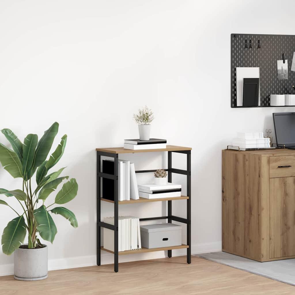 Bogreol Artisan Egetræ 60 x 29,5 x 81 cm Konstrueret træ billede