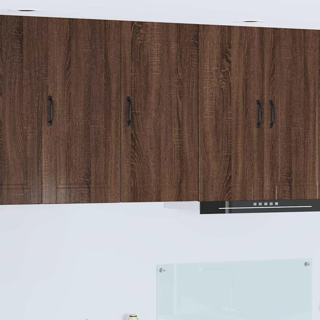 Vægskab til køkken Brun eg 40 x 31 x 80 cm Konstrueret træ billede