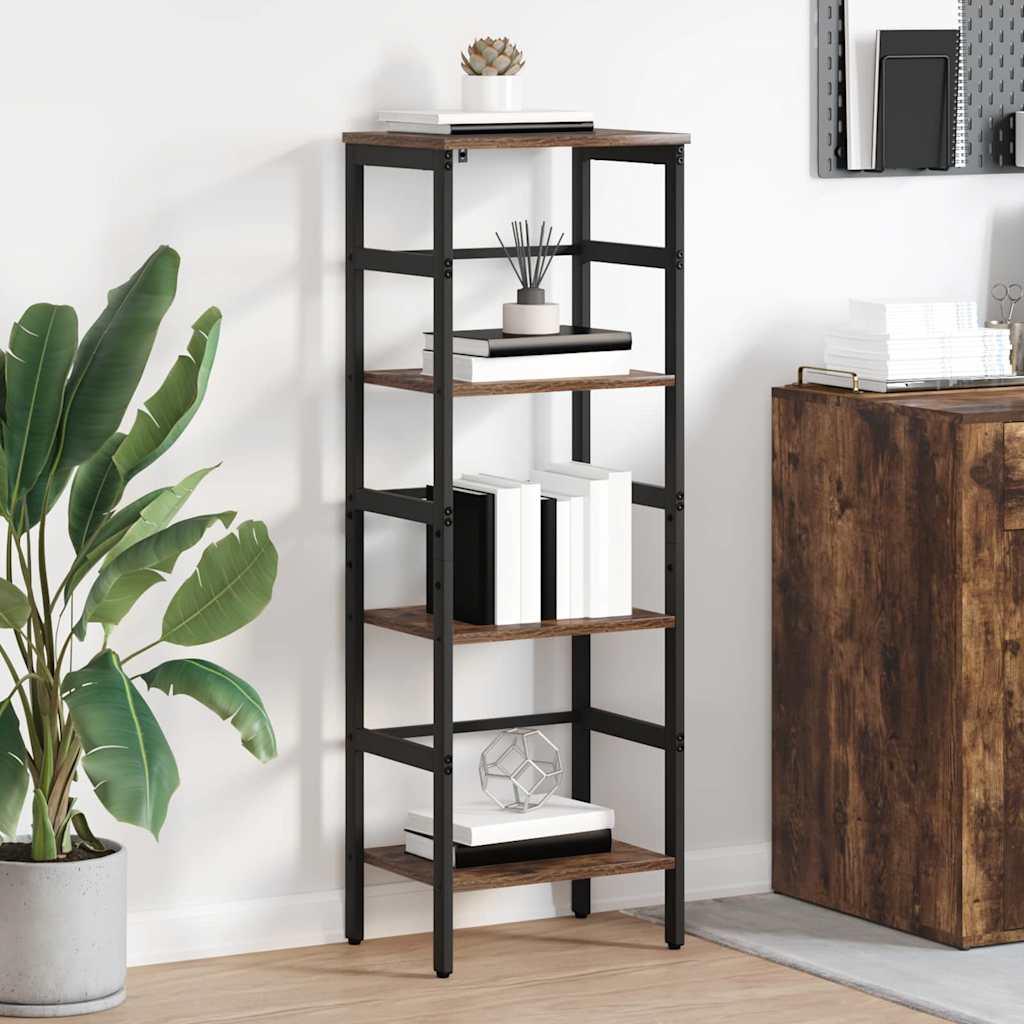 Bogreol Røget eg 40 x 29,5 x 115 cm Konstrueret træ billede