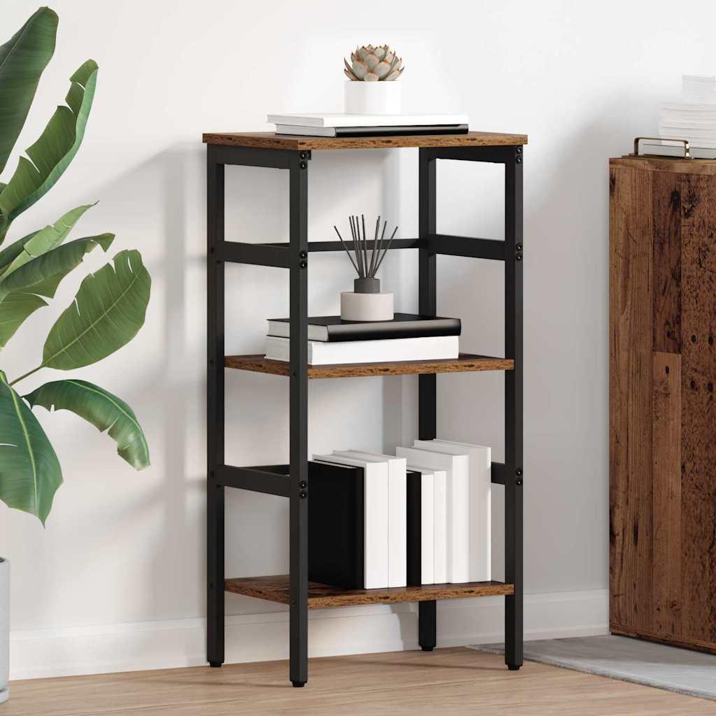 Bogreol Gammelt træ 40 x 29,5 x 81 cm Konstrueret træ billede