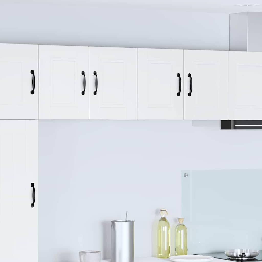 Vægskab til køkken med hylde Høj gloss hvid 60 x 31 x 40 cm billede