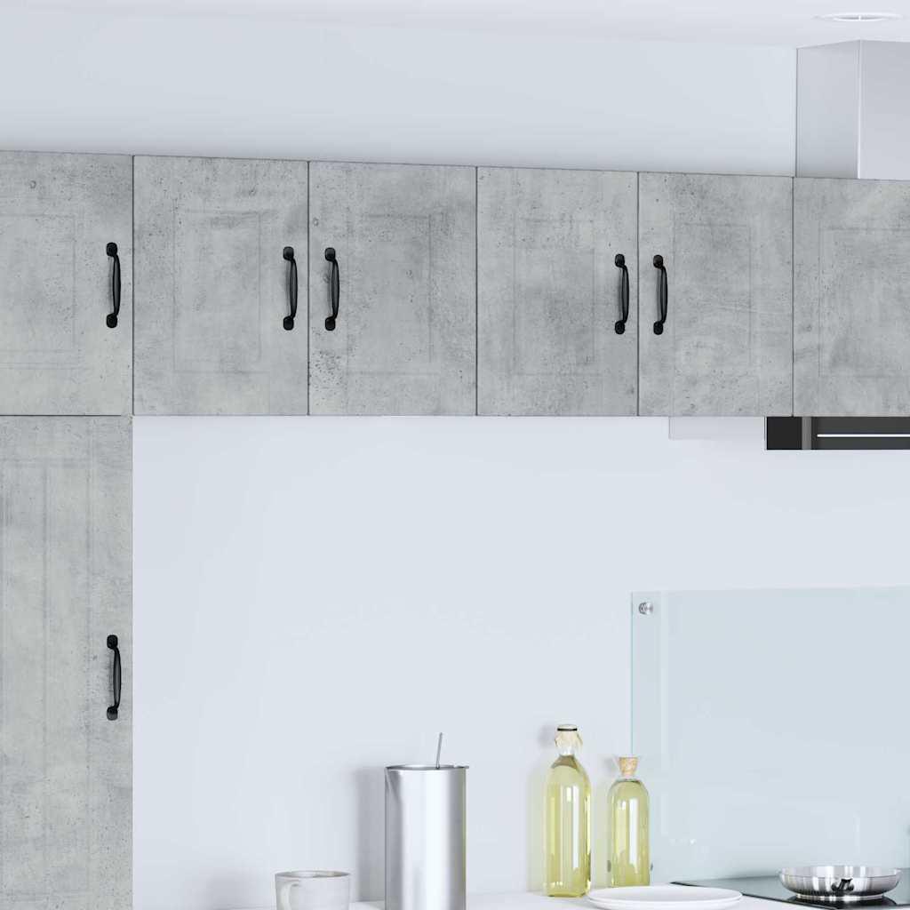 Vægskab til køkken med hylde 2 stk Beton Grå 60 x 31 x 40 cm billede