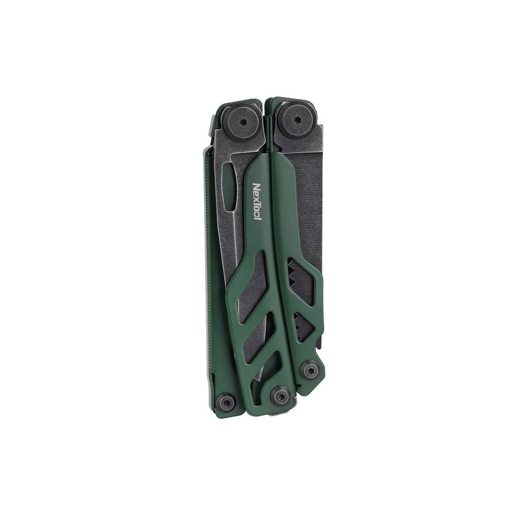 Foldekniv multitool - NexTool FLAGSHIP Pro 16-i-1, grøn med bælteetui billede