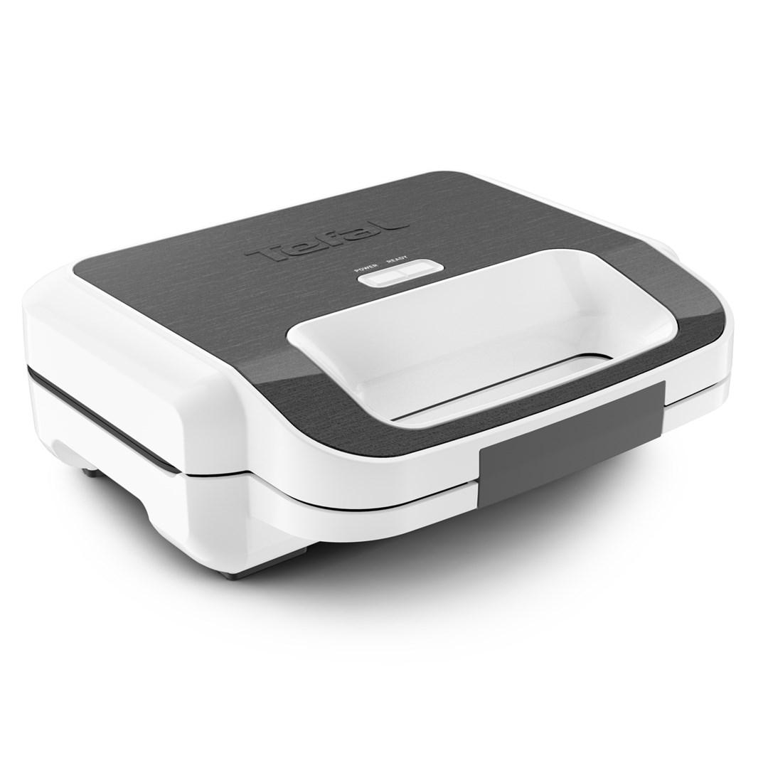 Sandwichtoaster Tefal Snack XL SW7011 - 850 W, hvid/rustfrit stål