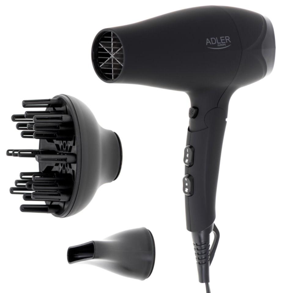 Hårtørrer Adler AD 2267 – sort, 2.500 W billede