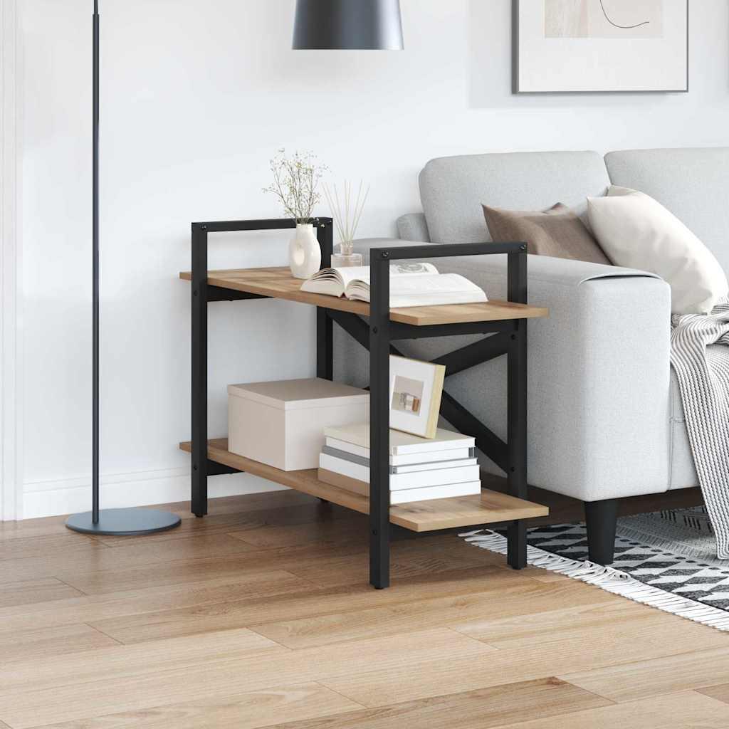 Bogreol Artisan Egetræ 100 x 33,5 x 64 cm Konstrueret træ billede