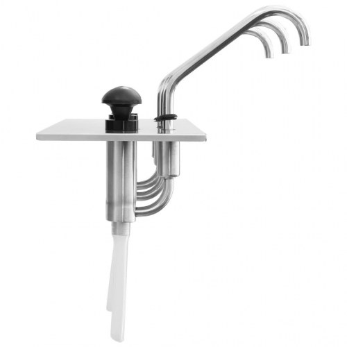 Saucedispenser i rustfrit stål - 3 x 3,5 l pumpebeholder