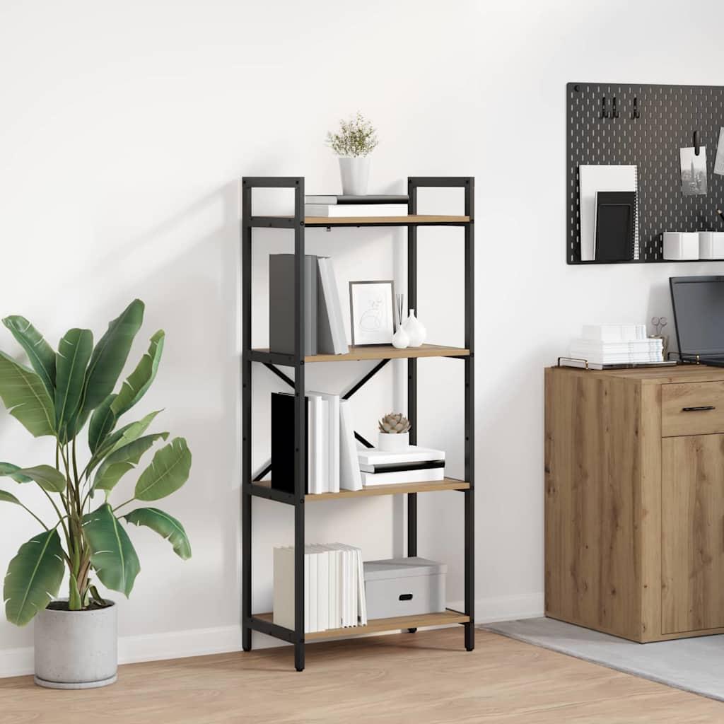Bogreol Artisan Egetræ 56 x 34 x 133,5 cm Konstrueret træ billede