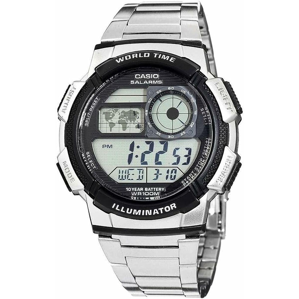 Herreur Casio digital AE-1000WD-1AVEF, rustfrit stål, Ø 45 mm billede