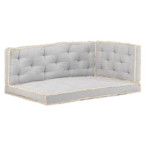 Hynder til pallesofa 3 dele grå