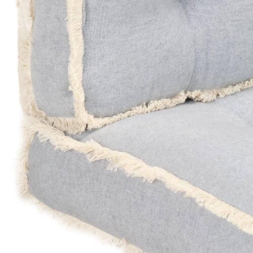 Hynder til pallesofa 3 dele grå