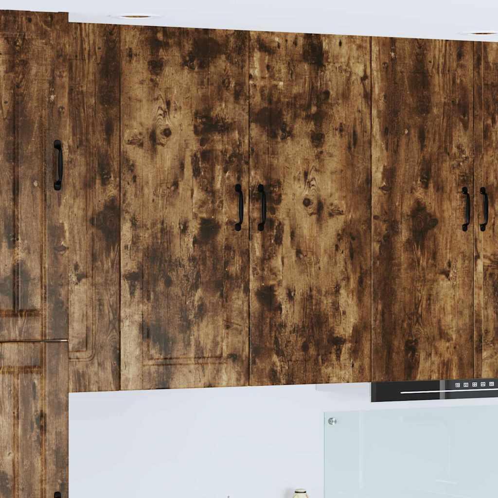 Vægskab til køkken Røget eg 40 x 31 x 100 cm Konstrueret træ billede