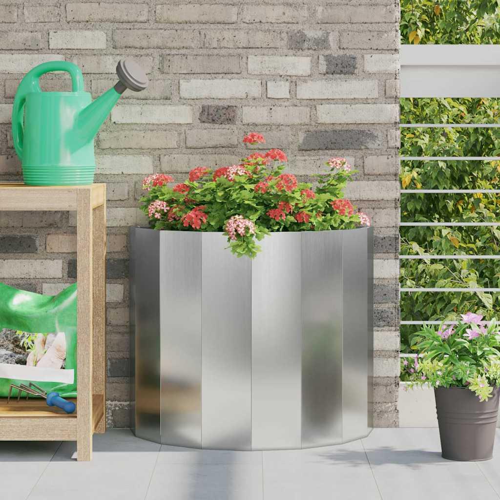 Plantekasse Sølv 60 x 30 x 50 cm Galvaniseret stål billede