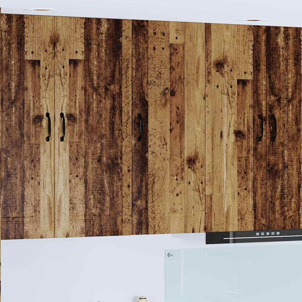 Vægskab til køkken Gammelt træ 40 x 31 x 100 cm Konstrueret træ billede
