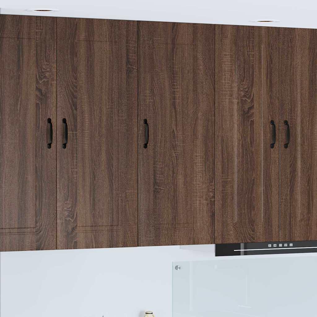 Vægskab til køkken Brun eg 40 x 31 x 100 cm Konstrueret træ billede