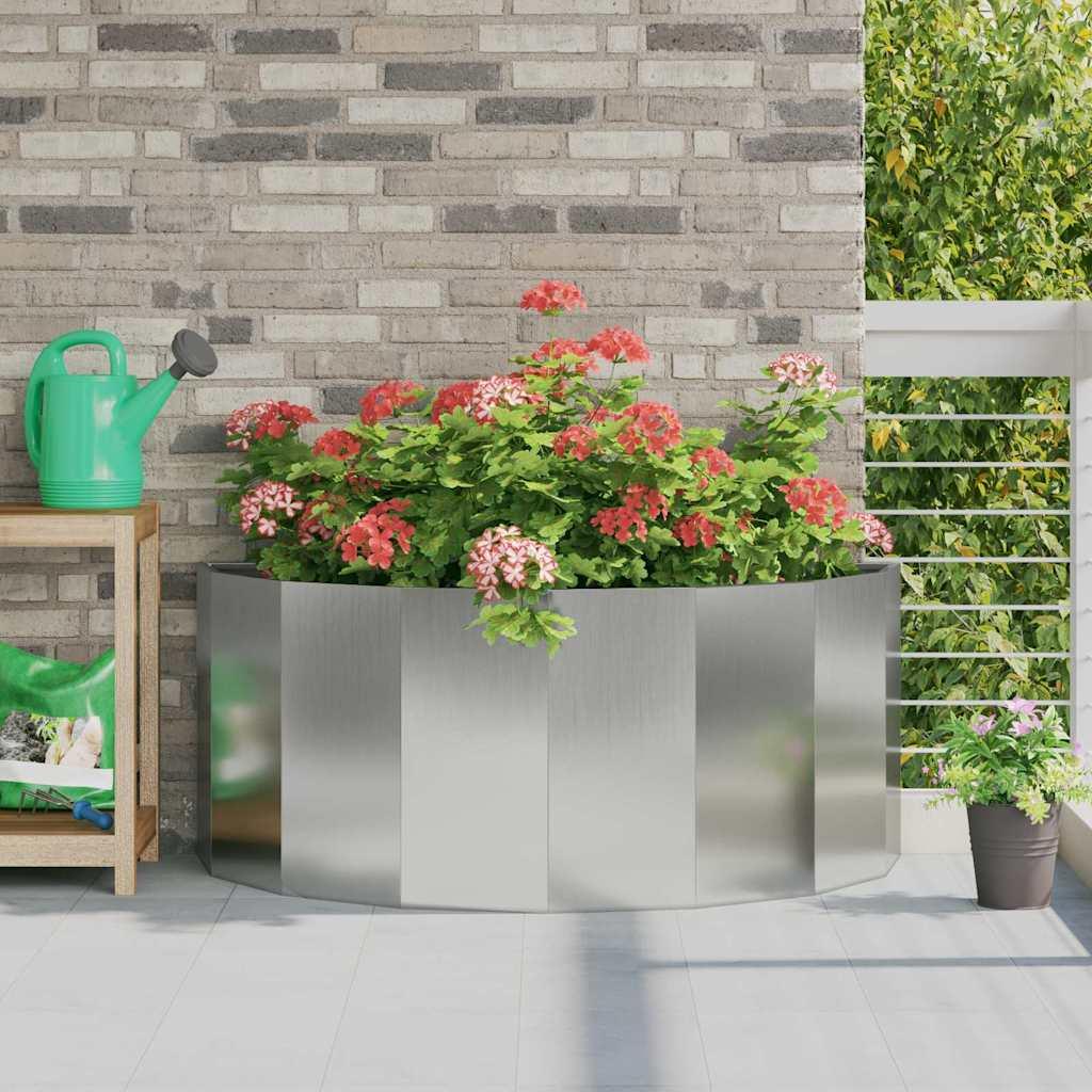 Plantekasse Sølv 120 x 60 x 50 cm Galvaniseret stål billede