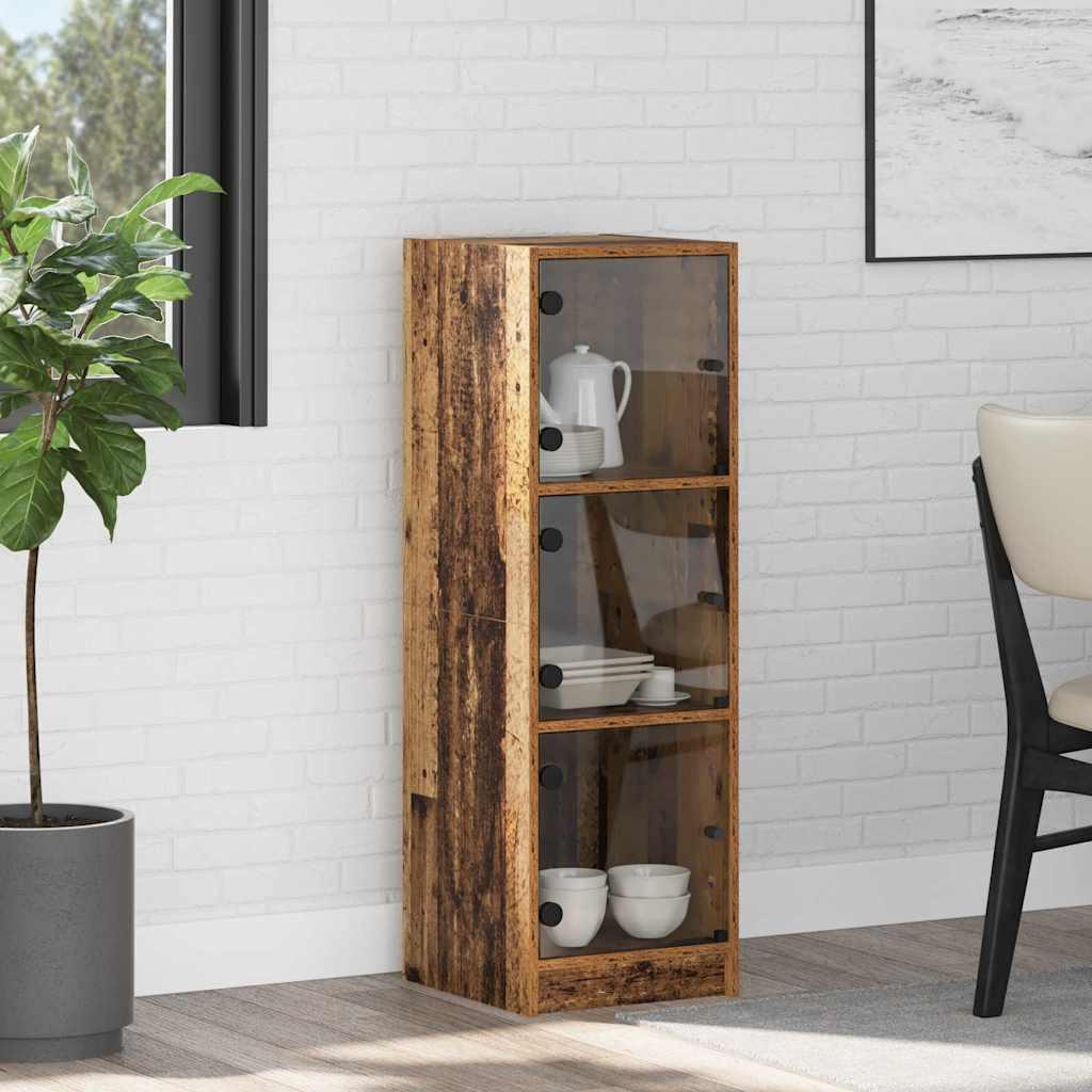 Highboard Gammelt træ 35 x 37 x 109 cm Konstrueret træ billede