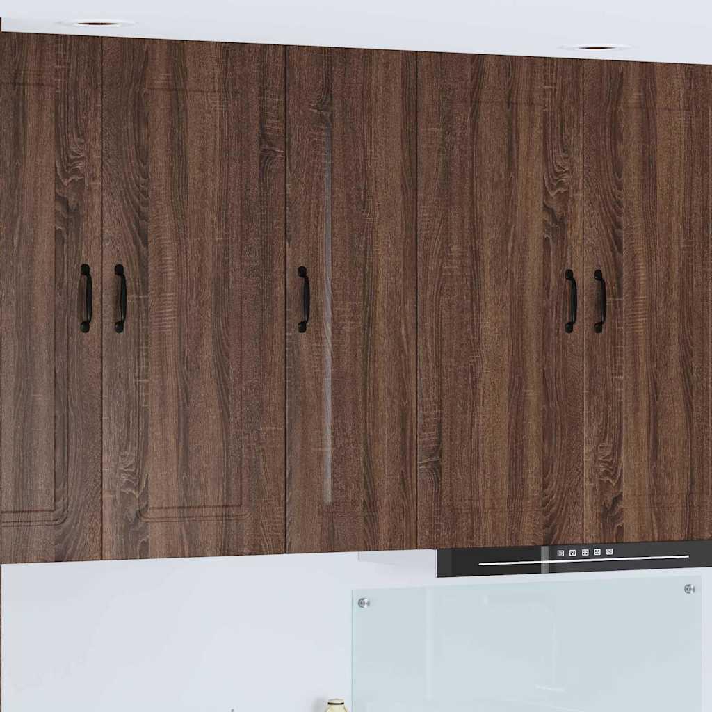 Vægskab til køkken Brun eg 30 x 31 x 100 cm Konstrueret træ billede