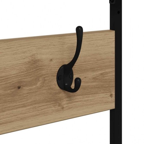 Tøjstativ med skoopbevaring - artisan egetræ, 100 x 41 x 184 cm