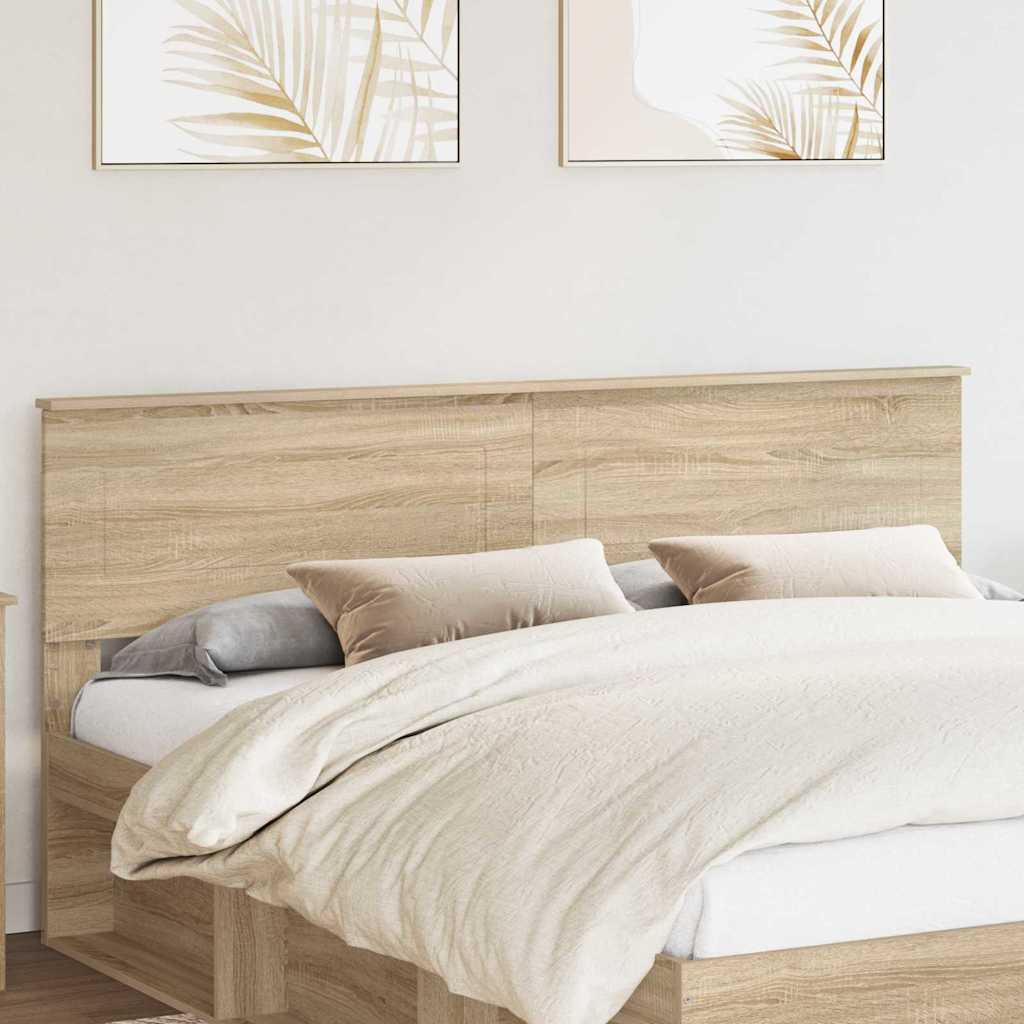 Sengegavl i Sonoma eg - konstrueret træ, 183 × 90 cm billede