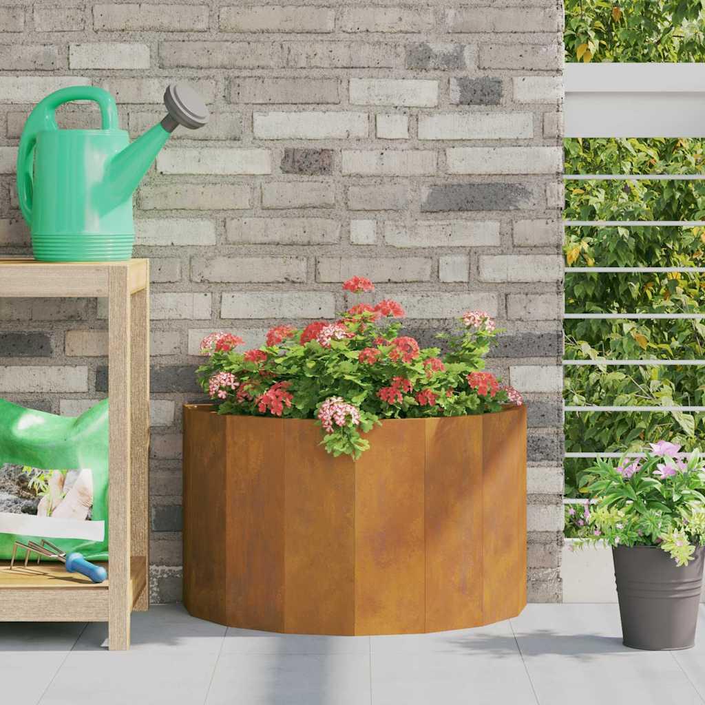 Plantekasse Rusten 60 x 30 x 35 cm Cortenstål billede