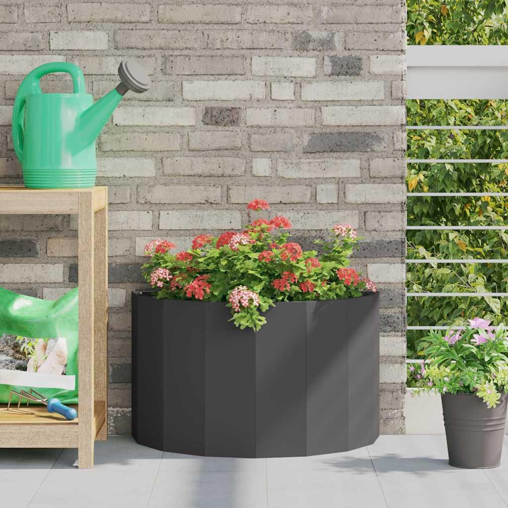 Plantekasse Sort 60 x 30 x 35 cm Stål billede