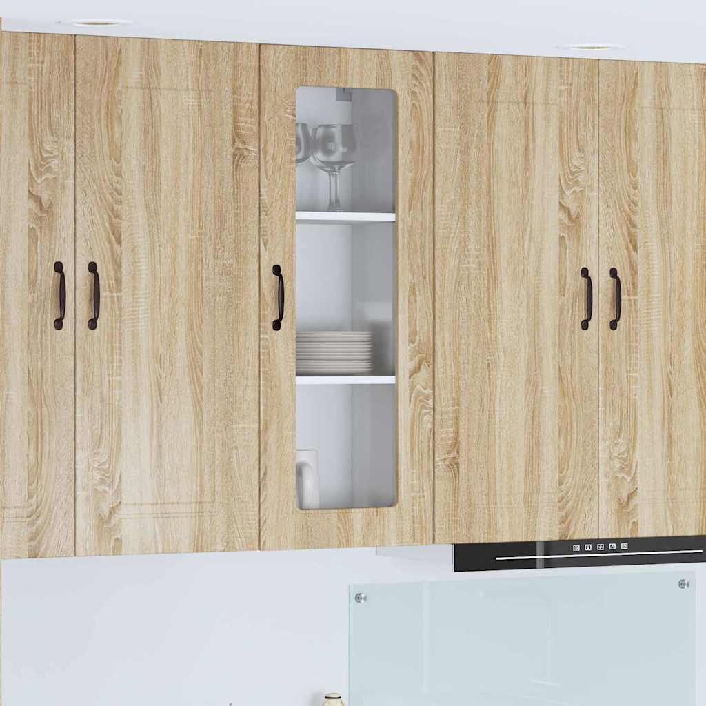 Vægskab til køkken Sonoma eg 40 x 31 x 100 cm Konstrueret træ billede
