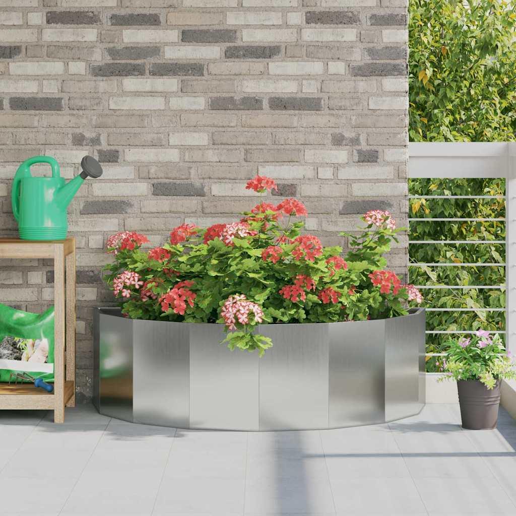 Plantekasse Sølv 120 x 60 x 35 cm Galvaniseret stål billede