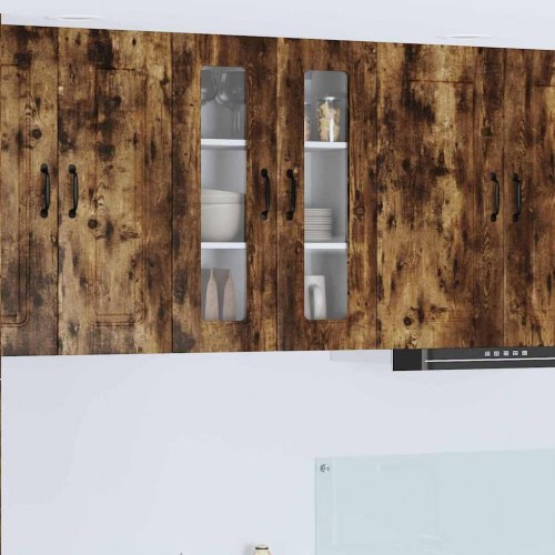 Vægskab til køkken Røget eg 60 x 31 x 80 cm Konstrueret træ