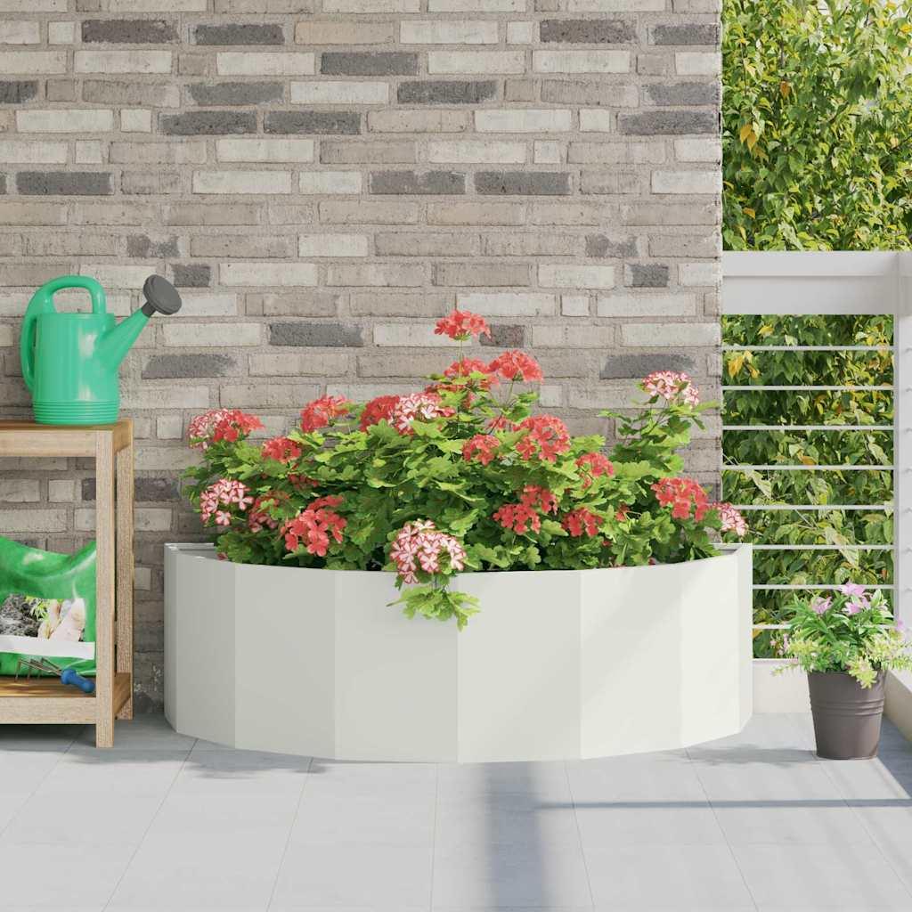 Plantekasse Hvid 120 x 60 x 35 cm Stål billede