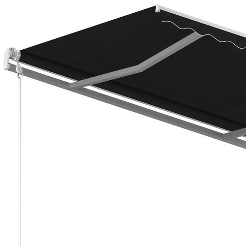 Markise 300x250 cm automatisk betjening antracitgrå