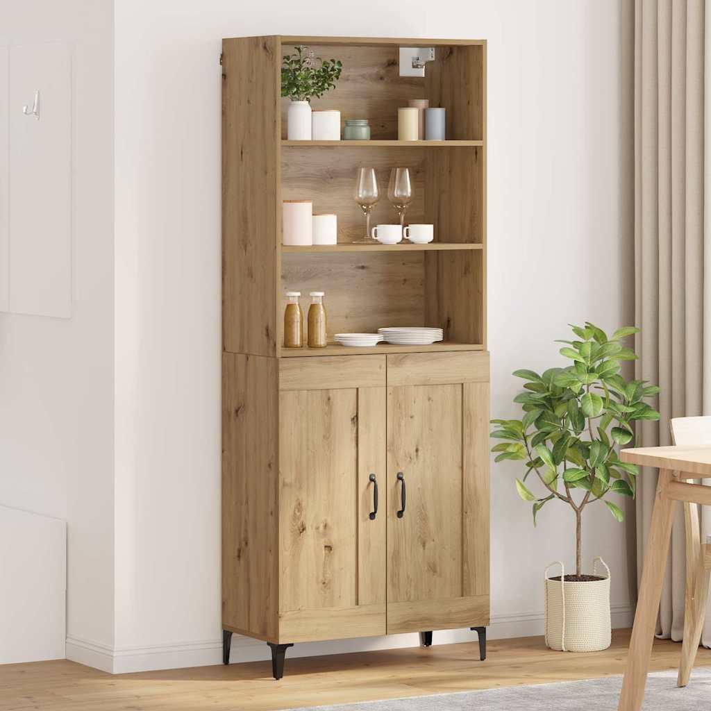 Sidebord Vægmonteret 2 stk artisan eg Konstrueret træ billede
