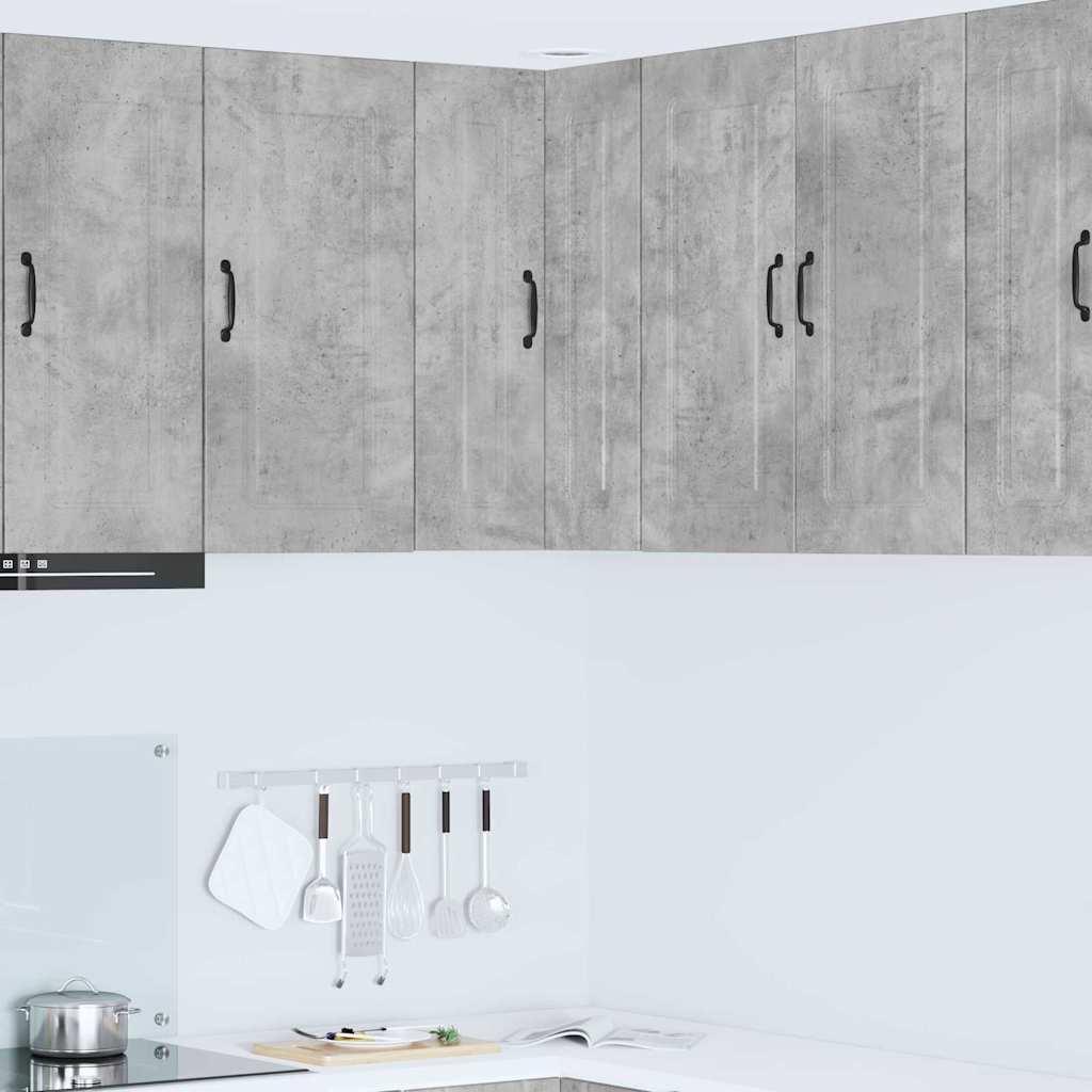 Vægskab til køkken Beton Grå 57 x 57 x 80 cm Konstrueret træ billede