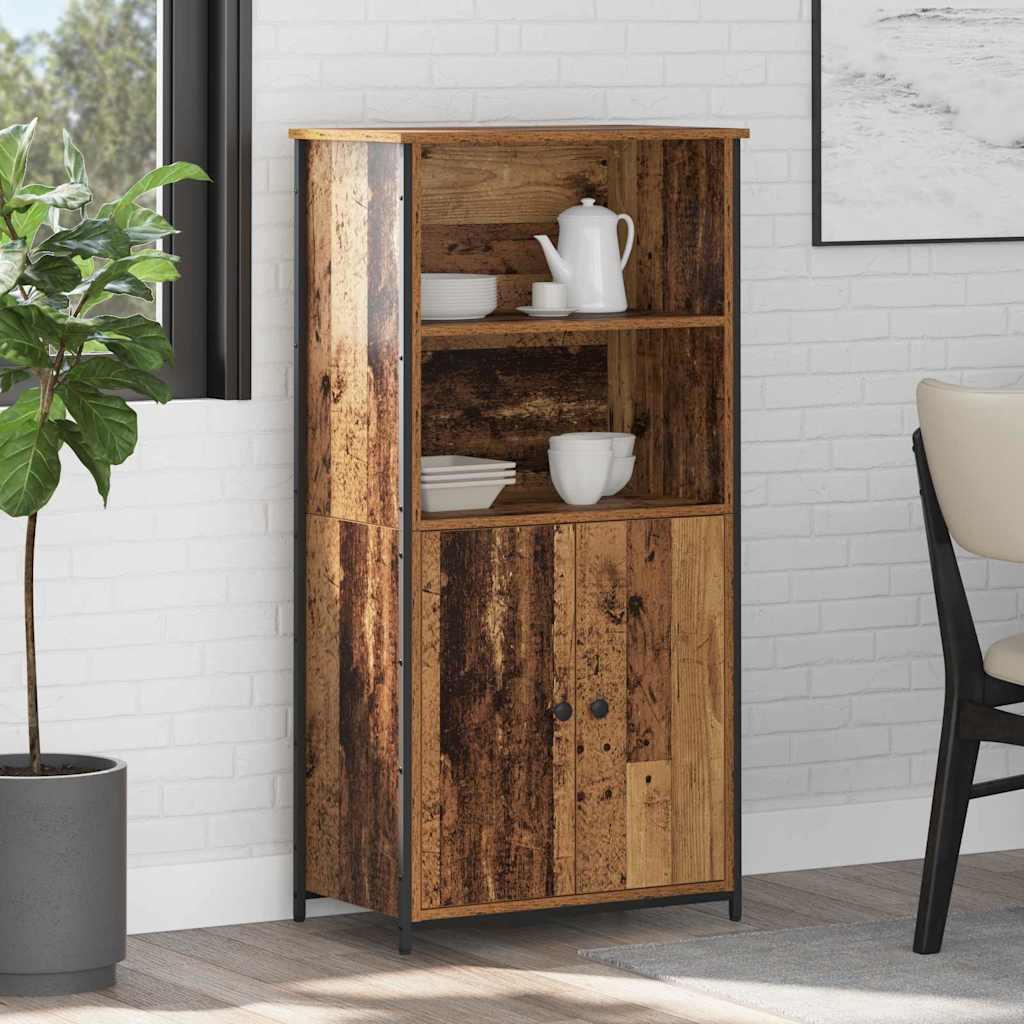Highboard Gammelt træ 62 x 36 x 121,5 cm Konstrueret træ billede