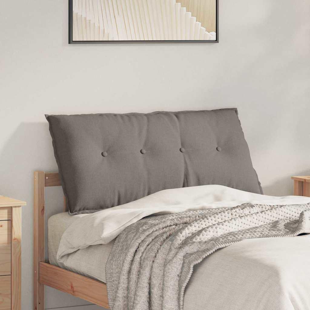Rygpude Gråbrun 100 x 19 x 50 cm Stof billede