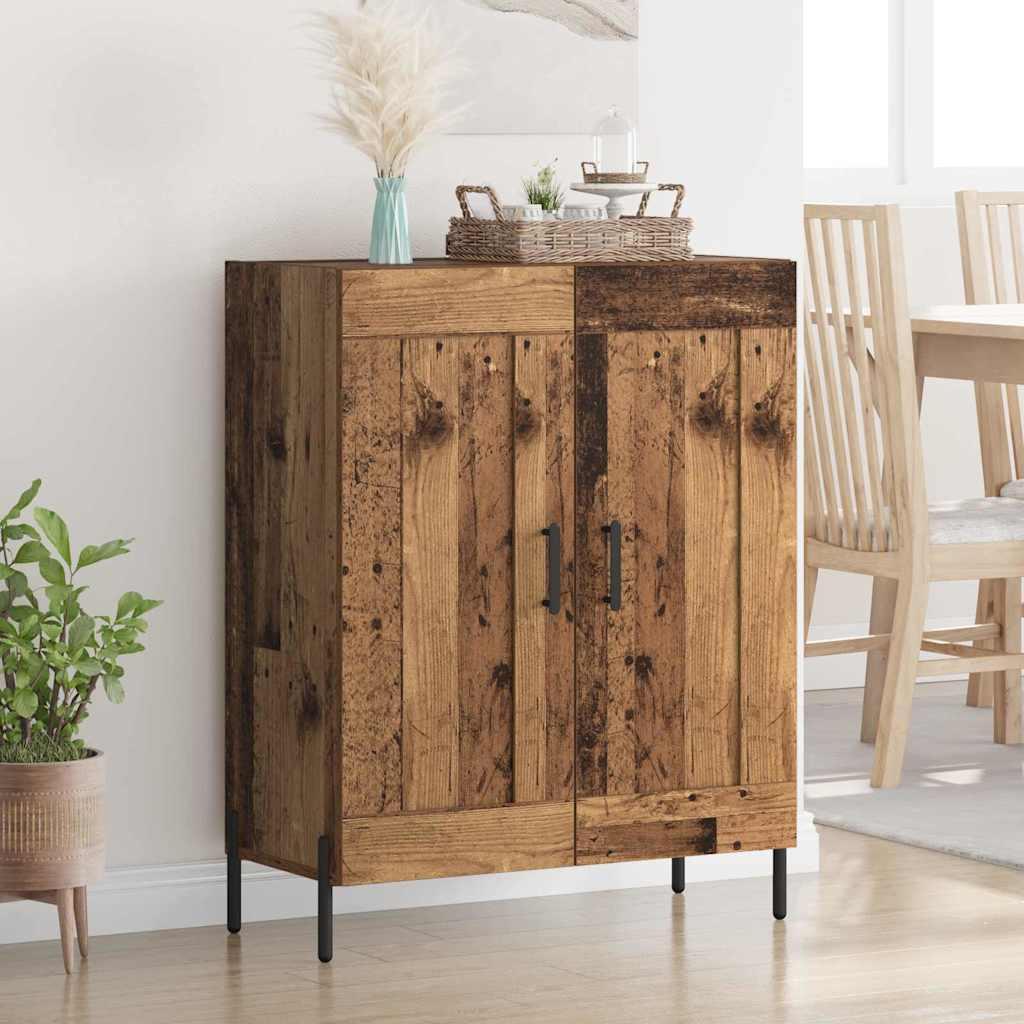 Sidebord Gammelt træ 69,5 x 34 x 90 cm Ingeniørt træ og jern billede