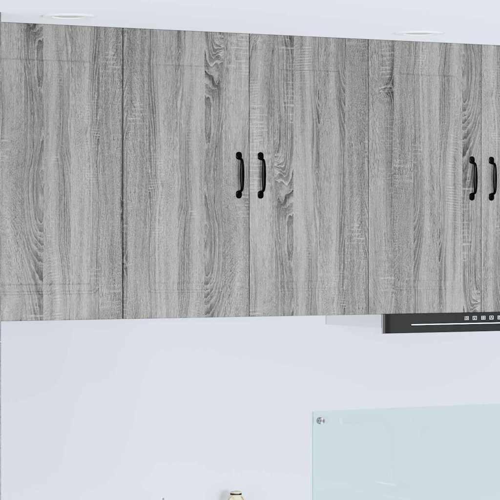 Vægskab til køkken Grå Sonoma 80 x 31 x 80 cm Konstrueret træ billede