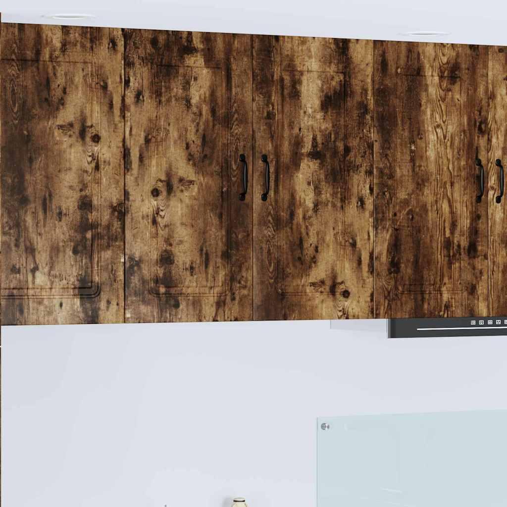 Vægskab til køkken Røget eg 80 x 31 x 80 cm Konstrueret træ billede