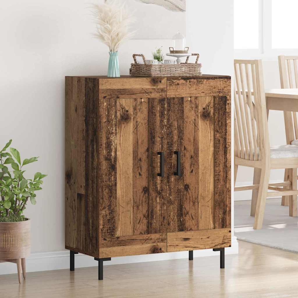 Sidebord Gammelt træ 69,5 x 34 x 90 cm Ingeniørt træ og jern billede