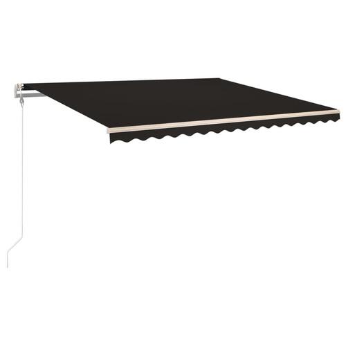 Markise 400x350 cm automatisk betjening antracitgrå