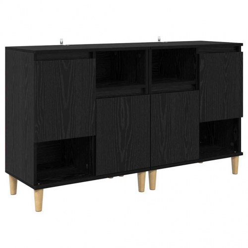 Skænke 2 stk. i sort eg - 60 x 35 x 70 cm