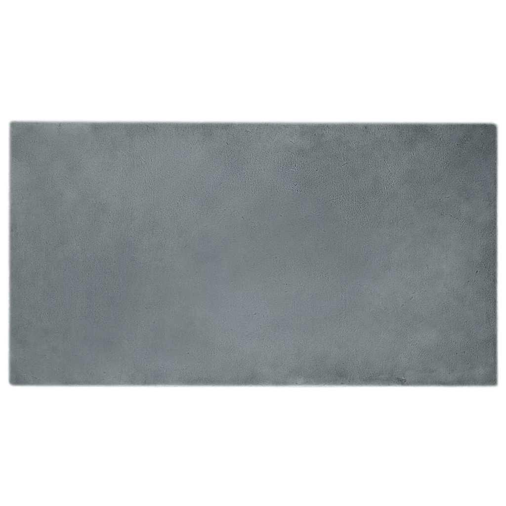 Faux Kanin Pels Tæppe Antracit 80 x 150 cm Polyester billede