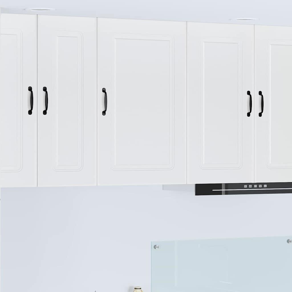 Vægskab til køkken med hylde Høj gloss hvid 50 x 31 x 80 cm billede