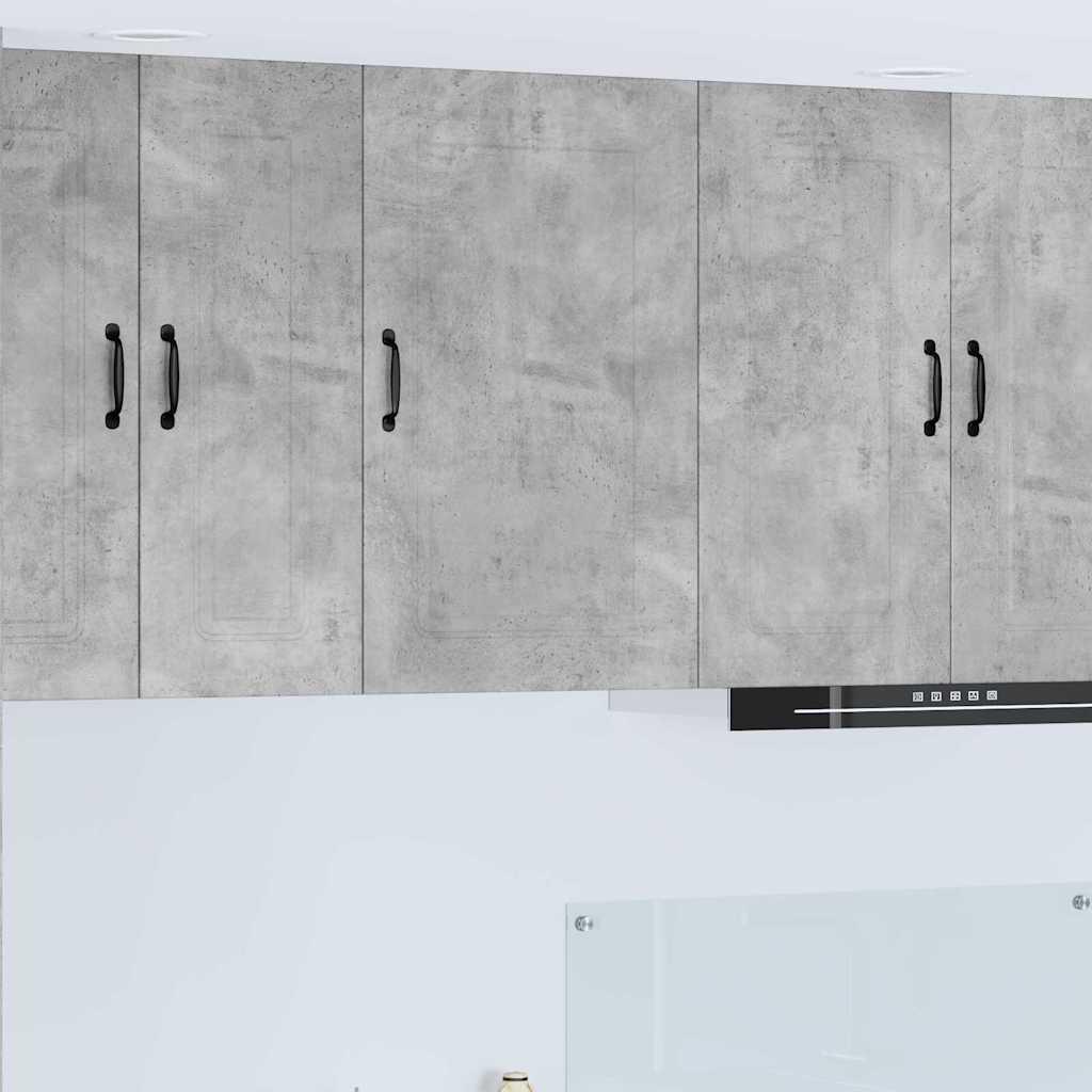Vægskab til køkken Beton Grå 50 x 31 x 80 cm Konstrueret træ billede