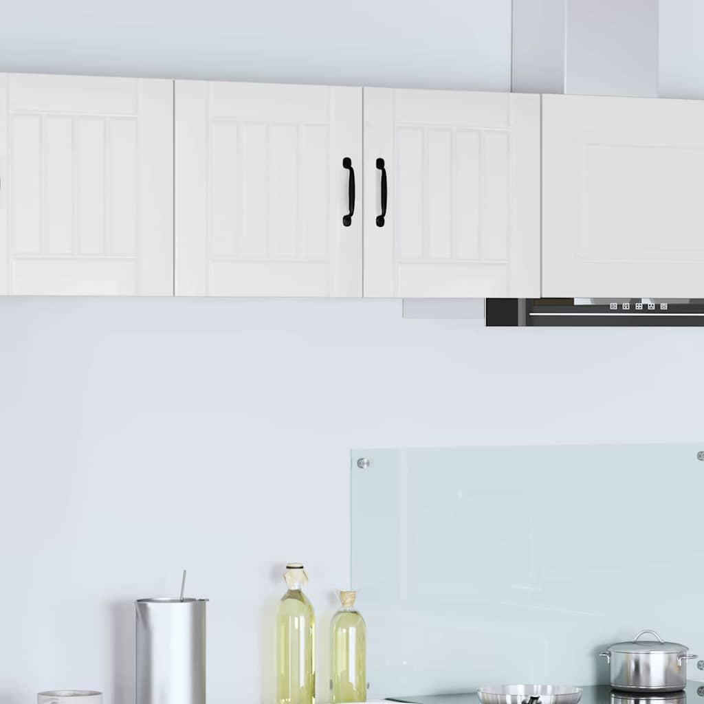 Vægskab LUCCA - hvid højglans 80 × 31 × 40 cm, konstrueret træ billede