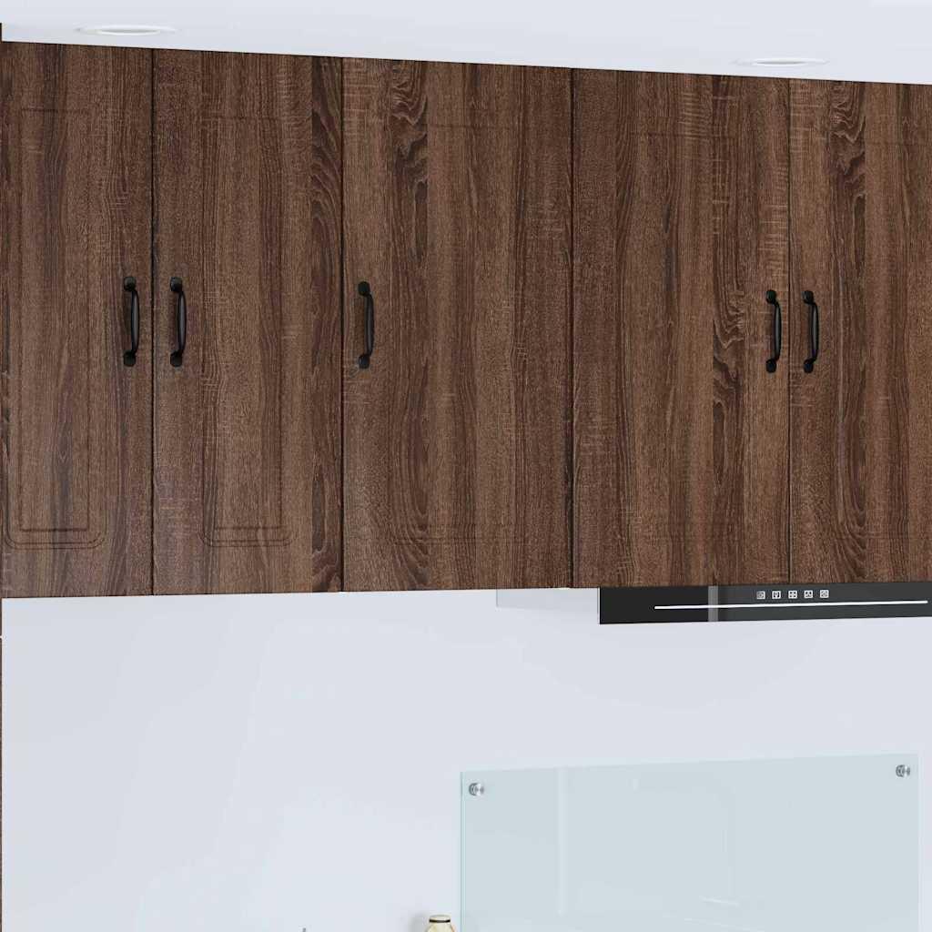 Vægskab til køkken Brun eg 40 x 31 x 80 cm Konstrueret træ billede
