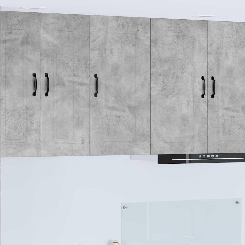 Vægskab til køkken Beton Grå 40 x 31 x 80 cm Konstrueret træ billede