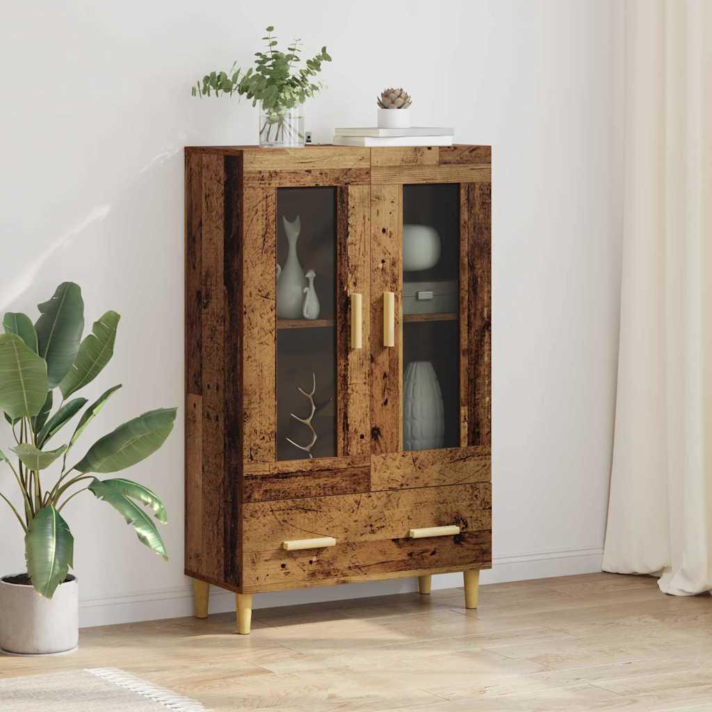 Highboard Gammelt træ 70 x 31 x 115 cm Konstrueret træ billede