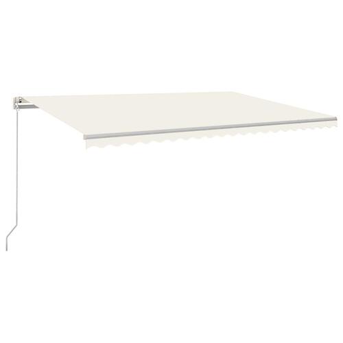 Markise 500x350 cm manuel betjening cremefarvet